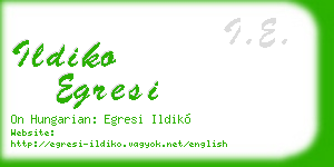 ildiko egresi business card