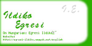 ildiko egresi business card